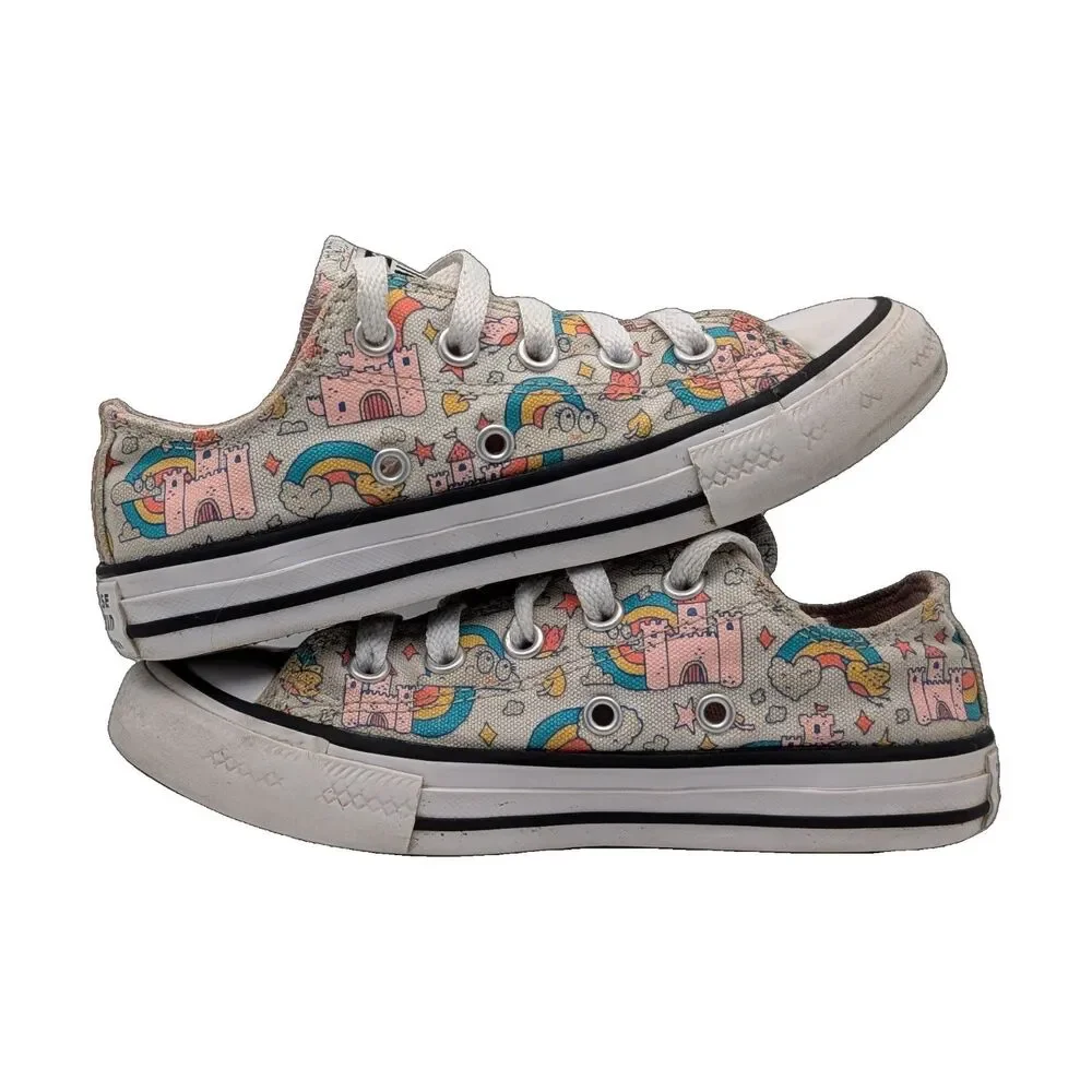 Converse All Star Pink Castle Print Youth 12